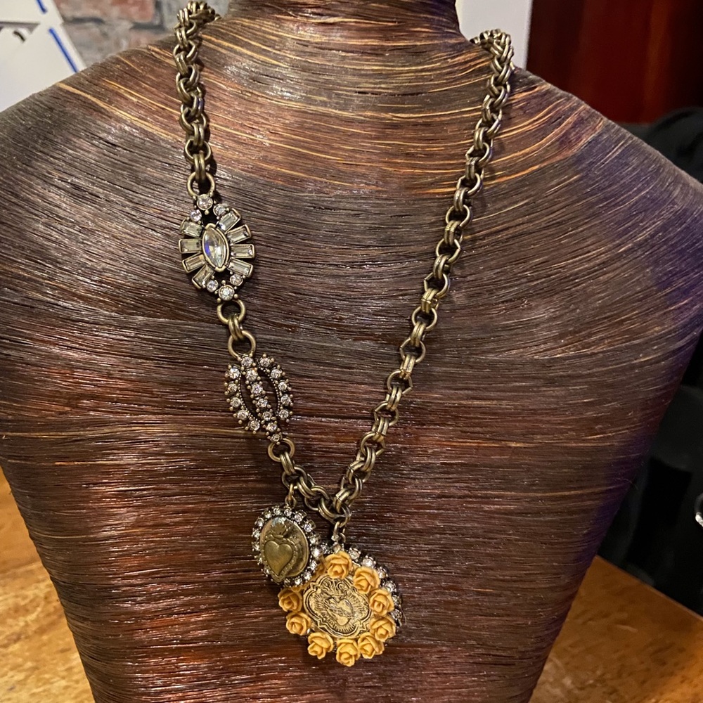 Bronze Hand Crafted Statement Necklace